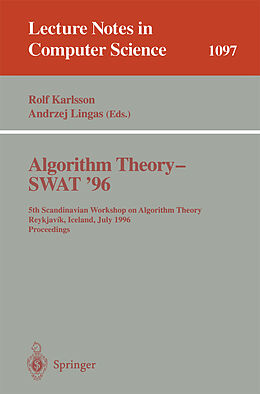 Kartonierter Einband Algorithm Theory - SWAT '96 von 