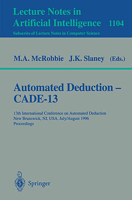 Kartonierter Einband Automated Deduction - Cade-13 von 