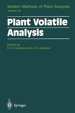 Livre Relié Plant Volatile Analysis de 