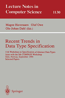 Kartonierter Einband Recent Trends in Data Type Specification von 