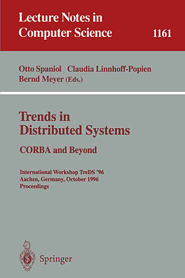 Kartonierter Einband Trends in Distributed Systems: CORBA and Beyond von 