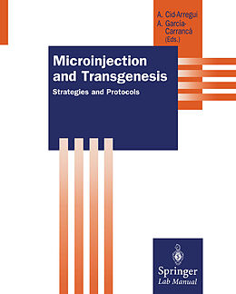 Couverture cartonnée Microinjection and Transgenesis de 