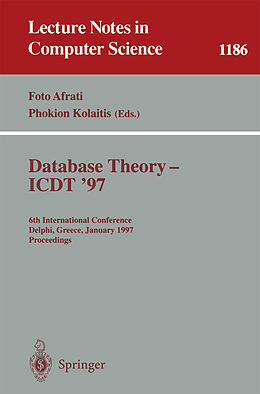 Kartonierter Einband Database Theory - ICDT '97 von 
