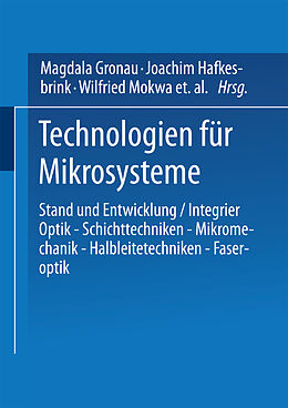 Kartonierter Einband Technologien für Mikrosysteme von Joachim Hafkesbrink