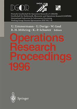 Kartonierter Einband Operations Research Proceedings 1996 von 