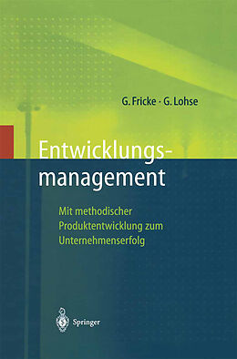 Fester Einband Entwicklungsmanagement von Gerd Fricke, Georg Lohse