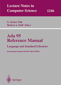 Kartonierter Einband Ada 95 Reference Manual: Language and Standard Libraries von 