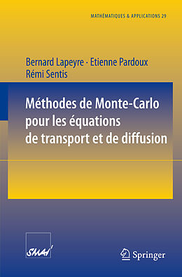 Couverture cartonnée Méthodes de Monte-Carlo pour les équations de transport et de diffusion de Bernard Lapeyre, Rémi Sentis, Etienne Pardoux