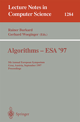 Couverture cartonnée Algorithms - ESA '97 de 