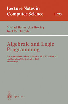 Kartonierter Einband Algebraic and Logic Programming von 