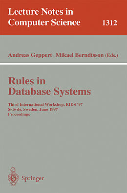 Kartonierter Einband Rules in Database Systems von 