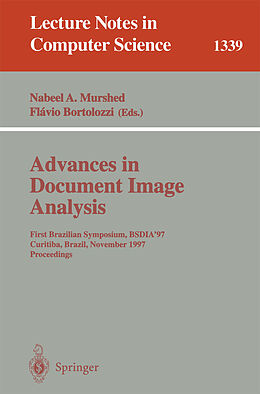 Kartonierter Einband Advances in Document Image Analysis von 