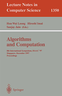 Kartonierter Einband Algorithms and Computation von 