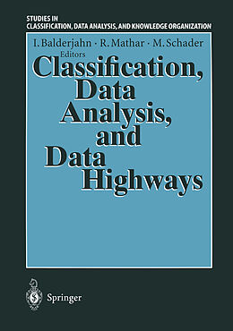 Couverture cartonnée Classification, Data Analysis, and Data Highways de 