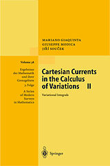 Livre Relié Cartesian Currents in the Calculus of Variations II de Mariano Giaquinta, Jiri Soucek, Guiseppe Modica