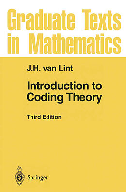 Livre Relié Introduction to Coding Theory de J. H. Van Lint