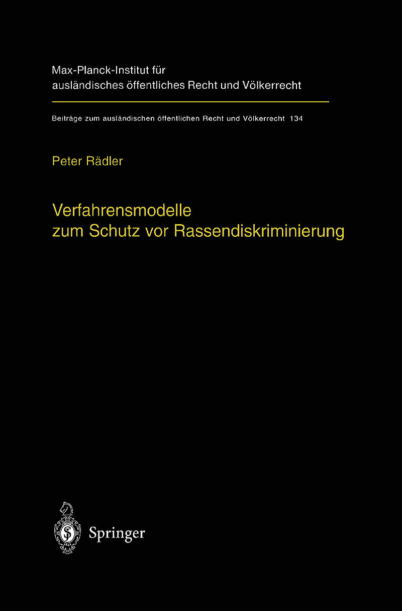 Verfahrensmodelle zum Schutz vor Rassendiskriminierung