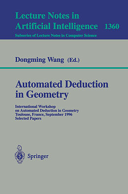 Kartonierter Einband Automated Deduction in Geometry von 