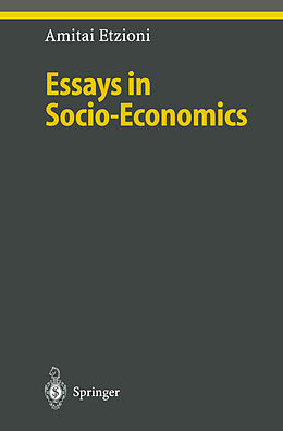 Livre Relié Essays in Socio-Economics de Amitai Etzioni