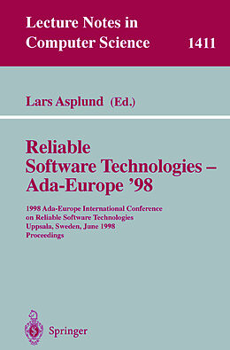 Kartonierter Einband Reliable Software Technologies - Ada-Europe '98 von 