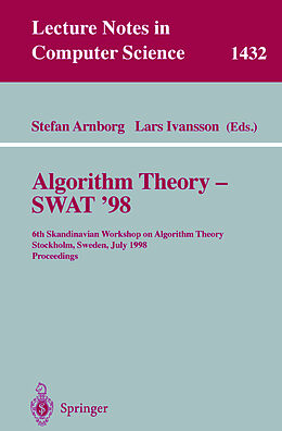Kartonierter Einband Algorithm Theory - SWAT'98 von 