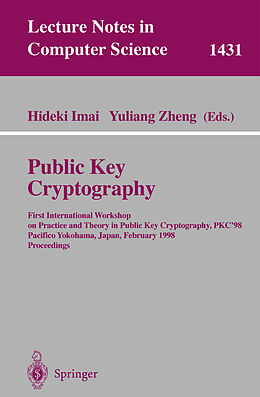 Kartonierter Einband Public Key Cryptography von 