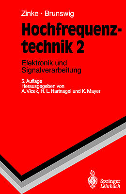 Fester Einband Hochfrequenztechnik von O. Zinke, H. Brunswig