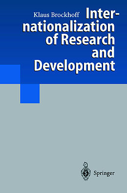 Livre Relié Internationalization of Research and Development de Klaus Brockhoff
