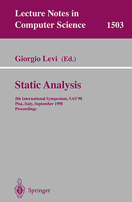 Kartonierter Einband Static Analysis von 