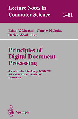 Kartonierter Einband Principles of Digital Document Processing von 