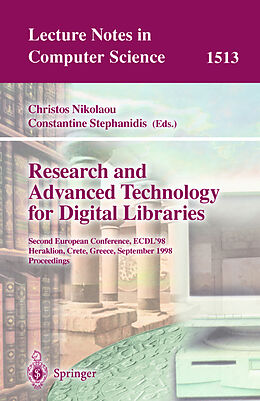 Kartonierter Einband Research and Advanced Technology for Digital Libraries von 
