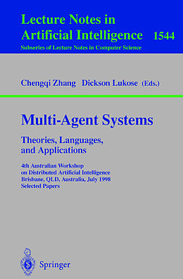 Kartonierter Einband Multi-Agent Systems. Theories, Languages and Applications von 