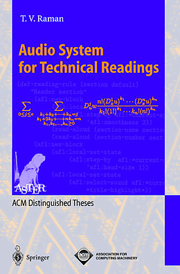 Kartonierter Einband Audio System for Technical Readings von T. V. Raman