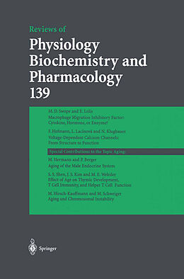 Fester Einband Reviews of Physiology, Biochemistry and Pharmacology 139 von M. P. Blaustein, W. J. Lederer, R. Greger