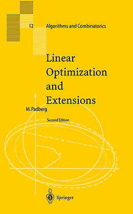 Livre Relié Linear Optimization and Extensions de Manfred Padberg