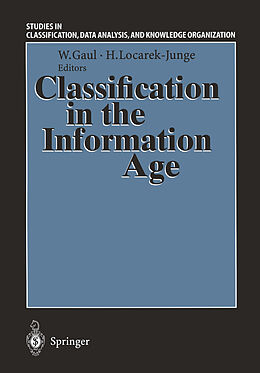 Couverture cartonnée Classification in the Information Age de 