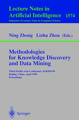 Couverture cartonnée Methodologies for Knowledge Discovery and Data Mining de 