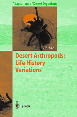 Fester Einband Desert Arthropods: Life History Variations von Fred Punzo