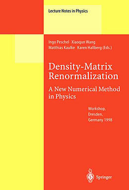 Fester Einband Density-Matrix Renormalization - A New Numerical Method in Physics von 