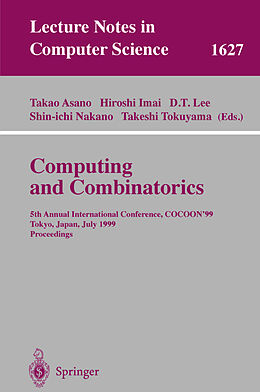 Kartonierter Einband Computing and Combinatorics von 