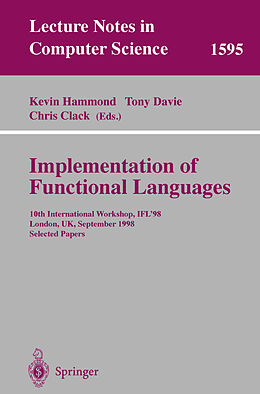 Kartonierter Einband Implementation of Functional Languages von 