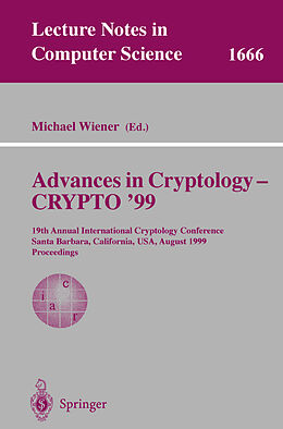 Kartonierter Einband Advances in Cryptology - CRYPTO '99 von 