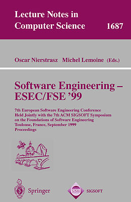 Kartonierter Einband Software Engineering - ESEC/FSE '99 von 