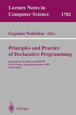 Couverture cartonnée Principles and Practice of Declarative Programming de 