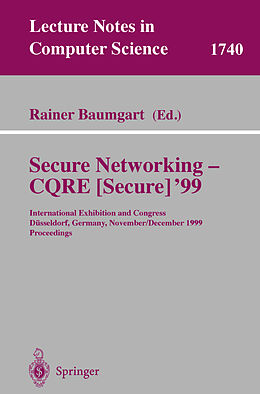 Kartonierter Einband Secure Networking - CQRE (Secure) '99 von 