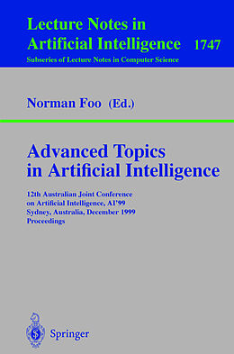 Couverture cartonnée Advanced Topics in Artificial Intelligence de 