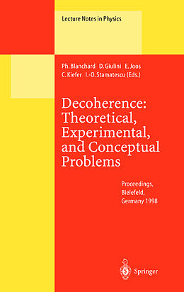 Fester Einband Decoherence: Theoretical, Experimental, and Conceptual Problems von 