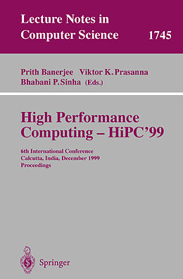 Kartonierter Einband High Performance Computing - HiPC'99 von 