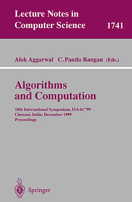 Kartonierter Einband Algorithms and Computations von 