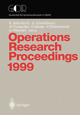 Kartonierter Einband Operations Research Proceedings 1999 von 